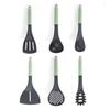 Conjunto de Utensílios de Cozinha de Nylon 8 Peças Utensílios de Cozimento Antiaderentes Colher Espátula Batedor de Ovos Amassador de Batata Concha Conjunto de Espátulas