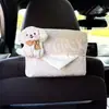Caja de Pañuelos para Coche, Bolsa de Pañuelos de Cachorro Lindo, Caja para Reposabrazos de Coche Colgante, Caja de Pañuelos, Decoración de Interior de Coche de Gama Alta