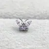 Pendientes de Mariposa Tentáculo de Aleación de Titanio Astmf-136 Titanio G23 Rosca Interna Zirconia Pendientes de Labio Joyería Adorno para la Cabeza