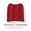 Nuevo Gorro de Punto de Cachemira para Otoño e Invierno Color Sólido Engrosado Orejas de Gato Personalidad Versátil Estilo Coreano Gorro Cálido para Cubrir la Cabeza Hace que la Cara Parezca Más Pequeña