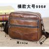 Bolso de Hombre de Cuero Genuino Garantizado Bolso de Hombro Bolso Bandolera de Cuero Vacuno Bolso de Hombre Mochila de Negocios Multicompartimento Maletín para Viaje de Negocios