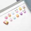 Brinquedo de Comida DIY Sorvete Desenho Animado Acessórios para Nail Art Bolo 3D Fofo Rosquinha Resina DIY Decorações de Unha Vestíveis