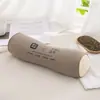 Núcleo de Almohada de Trigo Sarraceno Entero Soporte Duro para la Columna Cervical Tracción Ayuda para Dormir Almohada Cilíndrica para Adultos para Dormitorios de Estudiantes