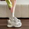 Tenis Cortez de suela gruesa para mujer, nuevo modelo de verano 2026, zapatillas deportivas casual de malla transpirable, populares en tendencias ins, zapatillas tipo dad