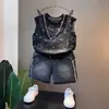 Conjunto de Chaleco de Verano sin Mangas para Niños Niños 2026 Nuevo Estilo Ropa de Verano para Bebés Estilo Coreano Ropa Fresca y Guapa para Niños Pequeños