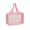 Bolsa de Cosméticos Impermeable de PVC, Bolsa de Almacenamiento de Cosméticos de Gran Capacidad, Bolsa de Tocador Transparente Portátil Simple para Viajes Fábrica