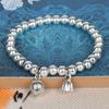 Nuevo Pulsera Grande Estilo Chino para Mujer Flor de Loto con Opalo de Alta Gama Pulsera de Mano para Pareja Puesto de Venta al por Mayor de Bienestar