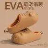 Lindas pantuflas de algodón impermeables con temática de gatitos para mujer, adecuadas para usar en interiores y exteriores en otoño e invierno, cálidas, con suelas gruesas de EVA, antideslizantes y con diseño de punta cerrada. Disponible al por mayor