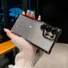 Adecuado para funda de teléfono Samsung S25 Ultra, airbag anti-caída electrochapado en las cuatro esquinas, S24 brillo degradado, S23 funda rígida de PC