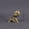 Latón Sólido Mono del Zodiaco Pequeños Adornos Artesanías Adornos Pequeños de Escritorio Piezas de Mano Mesa de Café Mascota de Té Adornos Decorativos Pequeños