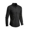 Camisa Blanca para Hombre de Manga Larga Sin Planchado Ajuste Formal de Negocios Estilo Coreano Trabajo Profesional Camisa Blanca Casual para Traje de Hombre