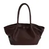 Bolsa de Mano Retro de Lujo Ligero con Textura de Lichi para Comercio Exterior, Bolso Versátil Clásico Europeo y Americano para Mujer, Otoño, Hombro Único, Debajo del Brazo