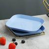 Plato para huesos de paja de trigo estilo nórdico, plato para bocadillos doméstico, plato para frutos secos, plato de fruta de plástico, plato para huesos, plato para basura de escritorio