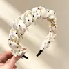 Diadema plisada de lunares para mujer Diadema para frente alta Versátil Para lavarse la cara Sujetador de pelo Accesorios para el pelo de uso diario Fabricante En stock Venta al por mayor