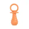 Pez de Hueso de Goma TPR Duradero Mini Chupete Suministros para Mascotas Gato Juguete Juguete para Perro Teddy