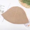 2022 Nuevo gorro de pescador de lana primavera y otoño japonés lindo color sólido gorro de punto para mujer gorro de lana versátil suministro de fábrica