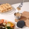 Cuenco de Acero Inoxidable Transfronterizo para Salsas Mini Sellado a Prueba de Fugas con Tapa Caja de Condimentos Comercial para Bistec Tazón de Salsa de Pimienta Negra