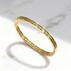 Venta Transfronteriza de un Pulsera Protectora Potente y Atmosférica con Textura de Gran Muralla, Diseño Hueco y Broche de Presión