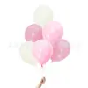 Plato de Papel Rayado Rosa para Niña Plato de Cena Vaso de Papel Servilleta Vajilla Cuerda para Globos Juego de Banderines Decoración para Fiesta de Cumpleaños