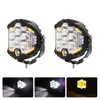 Luz de trabajo LED Wrangler de 7 pulgadas y 90W iluminada por tres lados, luz LED para coche todoterreno, foco modificado de alto brillo