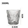 Vidrio Personalizable Patrón Glaciar Ins Copa de Vino Asimétrica Vidrio de Agua Engrosado Copa de Whisky Vidrio Martillado Japonés
