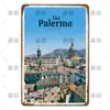 Pinturas de Lata Retro Americanas de Paisajes Urbanos, Arquitectura, Hotel, Arte de Pared para Sala de Estar, Pinturas Artesanales - Más Vendidos Transfronterizos 2025