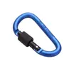 Mosquetón de Escalada para Exteriores Candado de Mochila Gancho de Conexión Hebilla de Seguridad Llavero para Botella de Agua Forma de D Grande Resistente Hebilla Pequeña de Liberación Rápida
