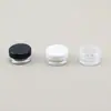 3/5/7g com Rolha de Malha Pequena Frasco de Plástico PS Frasco para Creme Caixa de Pó Solto Caixa de Embalagem para Amostra de Pó Solto