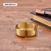 Sureste Asiático grueso anti-caída metal acero inoxidable cenicero ins alta gama tacto regalo cenicero venta al por mayor imprimir logo
