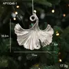 Transfronterizo Nuevo Producto Colgante de Plástico Plateado con Forma Decoración Colgante de Árbol de Navidad Brillante Galvanizado Accesorios Pequeños Adornos de Navidad en Stock