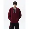 Moletom Tie-Dye Xadrez Retrô Masculino, Outono Tamanho Grande Tendência Solto Jovem Camiseta Básica Camada Interna