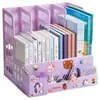 Caja de almacenamiento para archivos A4 carpeta estantería de escritorio soporte para libros estante para archivos estante de almacenamiento columna de archivos Marco de archivo