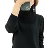 Novo Top Feminino Alto 2025 Transfronteiriço Ponto Lingote de Ouro Preguiçoso Outono Inverno Quente Solto Feminino Gola Solta Tricô