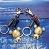 Creativo Nuevo 12 Zodiaco Estilo Ratón Hecho a Mano Retro Cuero Vacuno Aleación Bronce Antiguo Creativo Llavero Personalizado