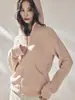 Shengdu26 Nueva Chaqueta de Forro Polar con Cremallera y Capucha Estilo Deportivo Versátil Serie Lulu Abrigo Casual de Manga Larga para Mujer