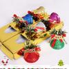 Decoração de Natal Preço de Fábrica Venda Direta Sinos de Plástico Coloridos com Pó Acessórios para Árvore de Natal 5cm Sinos de Natal