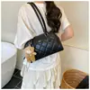 Bolso de un solo hombro para mujer, bolso de rombos transfronterizo, nuevo estilo 2026, bolso de mano de moda de lujo ligero, bolso de hombro simple y versátil
