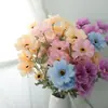 Venta al por mayor de girasoles artificiales para arreglos florales de boda, flores guía de piso, flores para jarrón de decoración de bodas de hotel y hogar