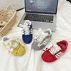 Zapatos de Entrenamiento Alemanes con Lazo para Niños 2026 Nuevo Estilo Primavera y Otoño Zapatos Planos de Ballet Celebridad de Internet para Niñas Zapatos Deportivos Casuales