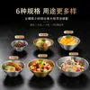 Tazón Cónico de Acero Inoxidable Estilo Coreano para Uso Comercial, Tazón para Raspado de Hielo, Tazón para Ensalada, Tazón para Arroz, Tazón para Sopa de Fideos, Vajilla Personalizada al por Mayor