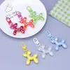 Llavero de Perro Globo Iridiscente Estilo Ins Creativo Dibujos Animados Aleación Colgante Colorido Accesorios para Joyería DIY Gancho para Bolsos