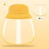 Sombrero Infantil con Protector Facial, Protección Facial Completa Contra Gérmenes, Mascarilla Anti-Goteo para Bebés, Sombrero de Pescador Protector a Prueba de Polvo para Niños y Niñas
