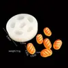 Mini Molde de Silicona para Pan Realista con Forma de Corazón Molde para Hornear Hot Dogs Molde de Silicona para Resina