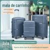 Carrinho de bagagem em PP de grande capacidade para homens e mulheres, mala de viagem de 28 polegadas, pequena e leve, mala de senha para criança e mãe de 20 polegadas