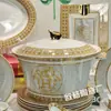 Ventas Directas Transfronterizas Serie de Productos Carruaje Dorado Aijia Vajilla de Porcelana Fina Juego de Café Taza Estilo Europeo Lujo Ligero