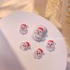 Nova jóias de unhas de Natal árvore de Natal boneco de neve alce Santa Bell tridimensional decoração de unhas diamante atacado