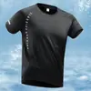 Camiseta Deportiva Transpirable de Secado Rápido para Hombre Verano 2026 Nueva de Seda de Hielo Delgada para Correr Casual Venta al por Mayor