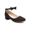 Sapatos de Primavera e Outono de Solado Único 26 Tira de Viagem Sapatos Infantis Sapatos de Criança Bico Baixo Laço Sapatos Britânicos Lantejoulas 45 Novo Preto Dourado