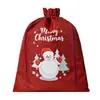Bolsas de Arpillera con Cordón Navideñas, Bolsas de Arpillera con Cordón para Empaque de Regalos Navideños, Bolsas de Dulces para Niños, Bolsas de Regalo para Fiestas Navideñas