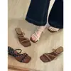 Sandalias de Cuña con Lunares Franceses de Temporada First Encounter para Mujer, Calzado de Verano para Exteriores, Nuevas Sandalias de Tacón Alto 2026, Cómodas y No Cansan los Pies